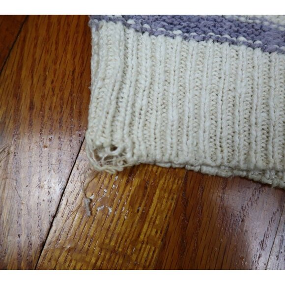 VINTAGE - WOMEN'S SHORT SLEEVE SWEATER - RUSS - LINEN BLEND - SIZE L - Picture 6 of 6